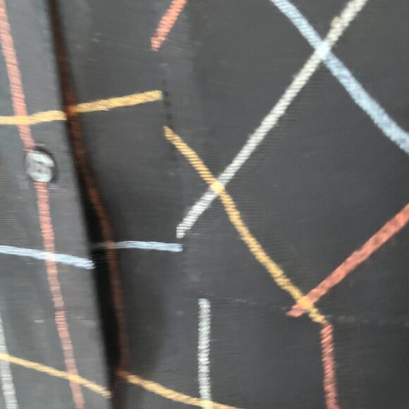 Pendleton buttondown XS black plaid women oversized flannel - Picture 5 of 11